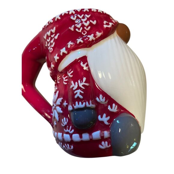 Pottery Barn  Set of 4 Red Fig Sweater Gnome Mugs Winter Christmas Holidays - Picture 3 of 10